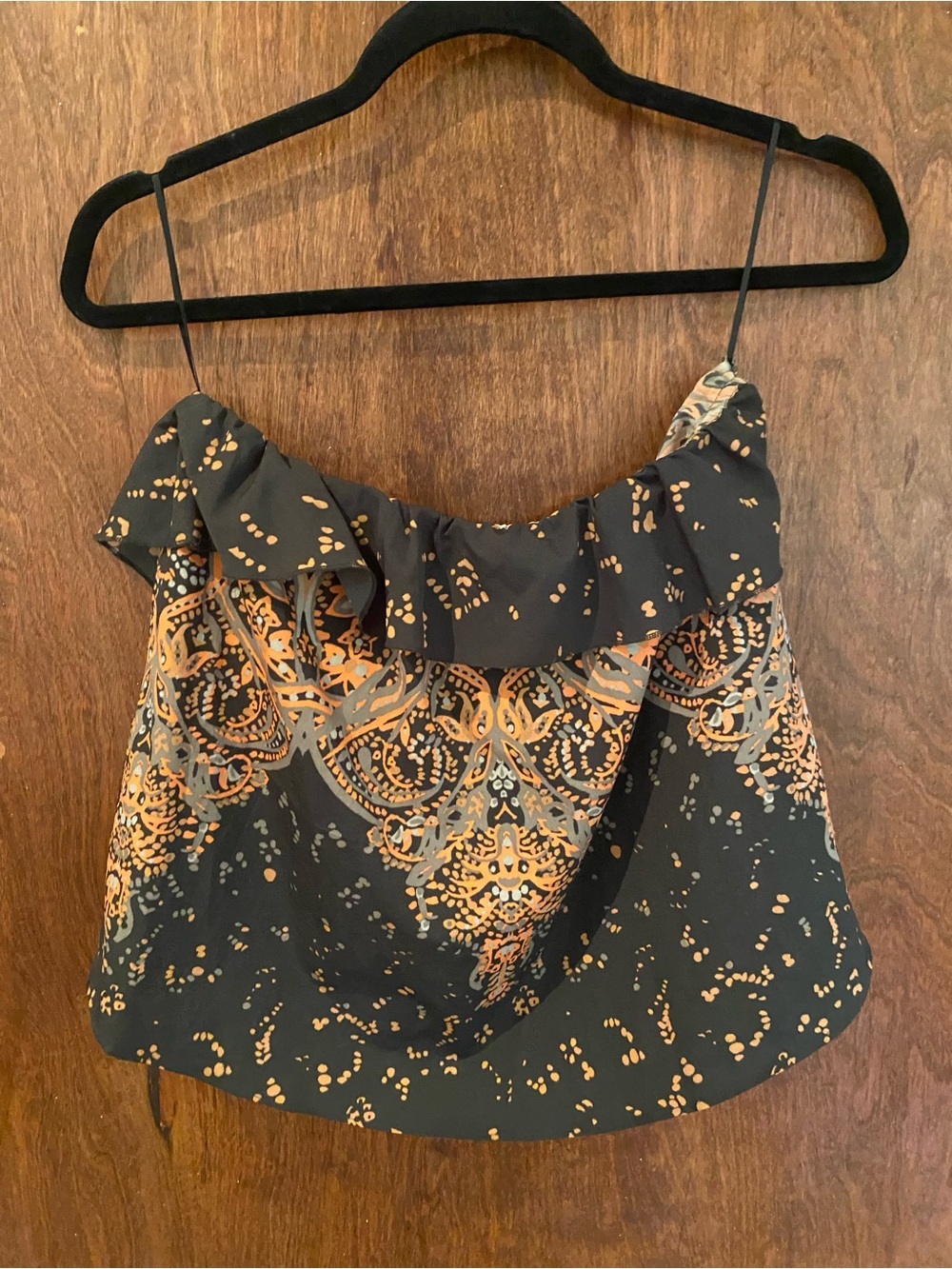 [Intimately by| Free People Paisley Print Strapless Shirt - Picture 9 of 9